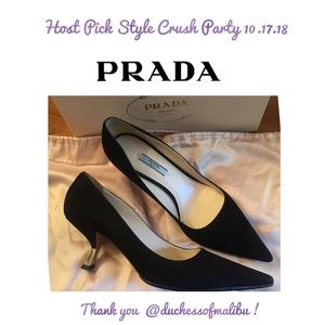💟 HP 💟 Prada Metal Heel Pumps